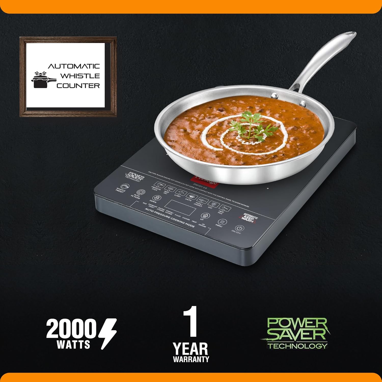 Prestige Swish V4 2000 W Induction Cooktop Automatic